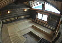 Alpenbad Leutasch Sauna Landschaft