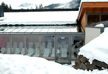 Alpenbad Leutasch Sauna Landschaft