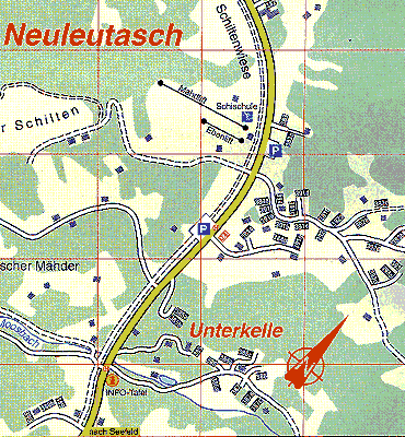 Leutasch Ortsplan Teilplan für  Unterkelle, Neuleutasch