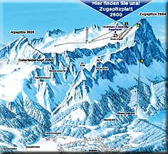 Skigebiet Garmisch-Partenkirchen - Zugspitze - Zugspitzplatt - Deutschland